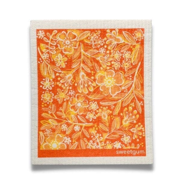 Bundle of 3 Swedish Dishcloths | Autumn Leaves, Orange Flowers, Pumpkins & Gourds - I Bought a Yard Sale