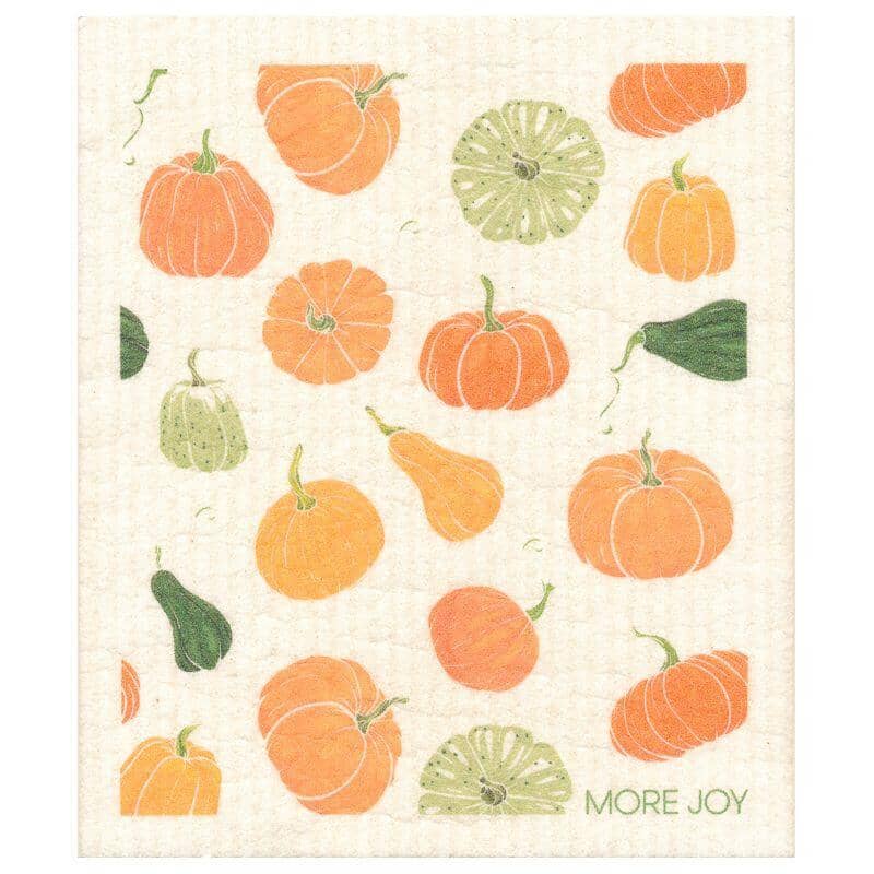 Bundle of 3 Swedish Dishcloths | Autumn Leaves, Orange Flowers, Pumpkins & Gourds - I Bought a Yard Sale