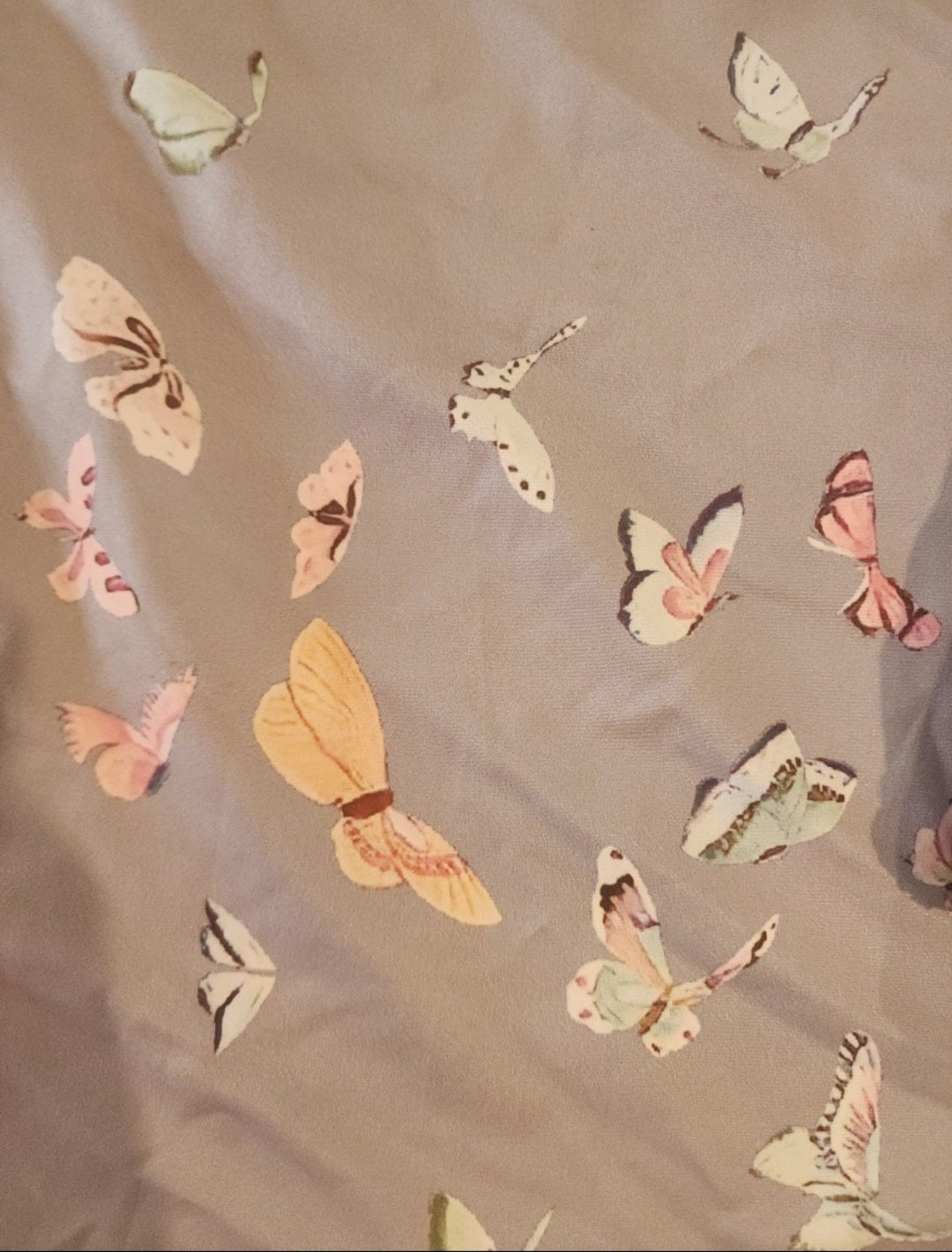 Button Down Shirts for Women Fall Long Sleeve Butterfly Print XL Gray - I Bought a Yard Sale