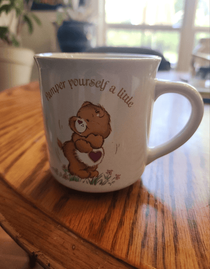 Care Bear Mug Pamper Yourself A Little American Greetings Stoneware Vintage 1983 - I Bought a Yard Sale