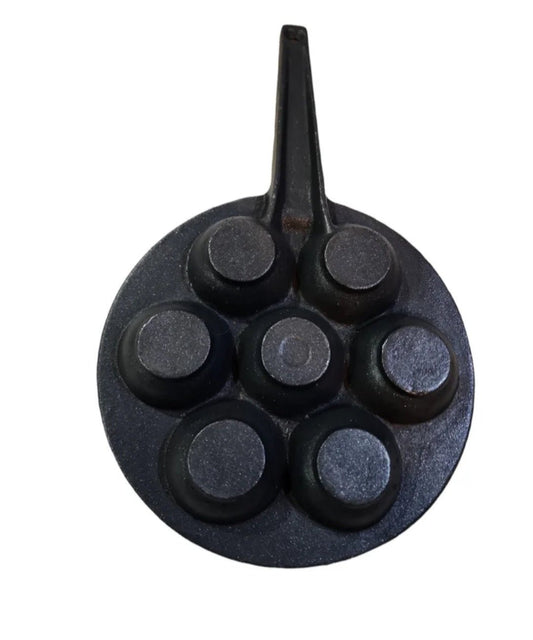 Cast Iron Danish Pastry Pancake Ebelskiver Pan - I Bought a Yard Sale