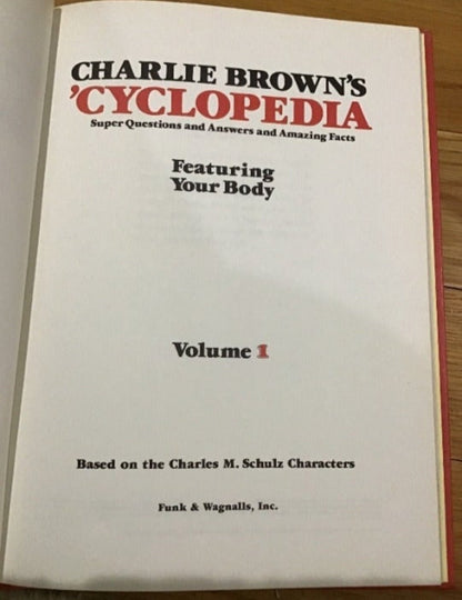 Charlie Brown's 'Cyclopedia Vol. 1 - Fun Facts About the Human Body! - I Bought a Yard Sale