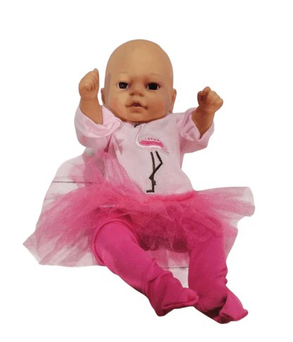 Cititoy Reborn Girl 14" Baby Doll 1994 anomatically correct w/ pink Flamingo outfit - I Bought a Yard Sale