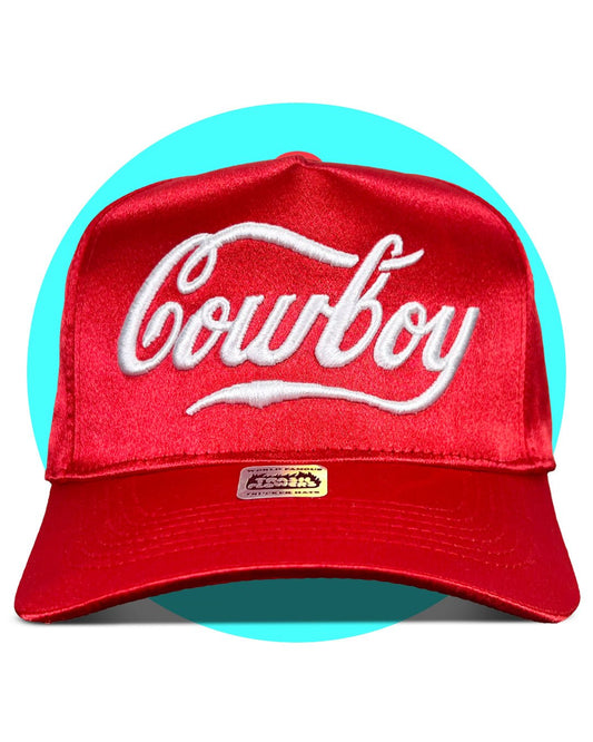 Coca - Cola Cowboy Satin 3D Embroidered Trucker Hat - I Bought a Yard Sale