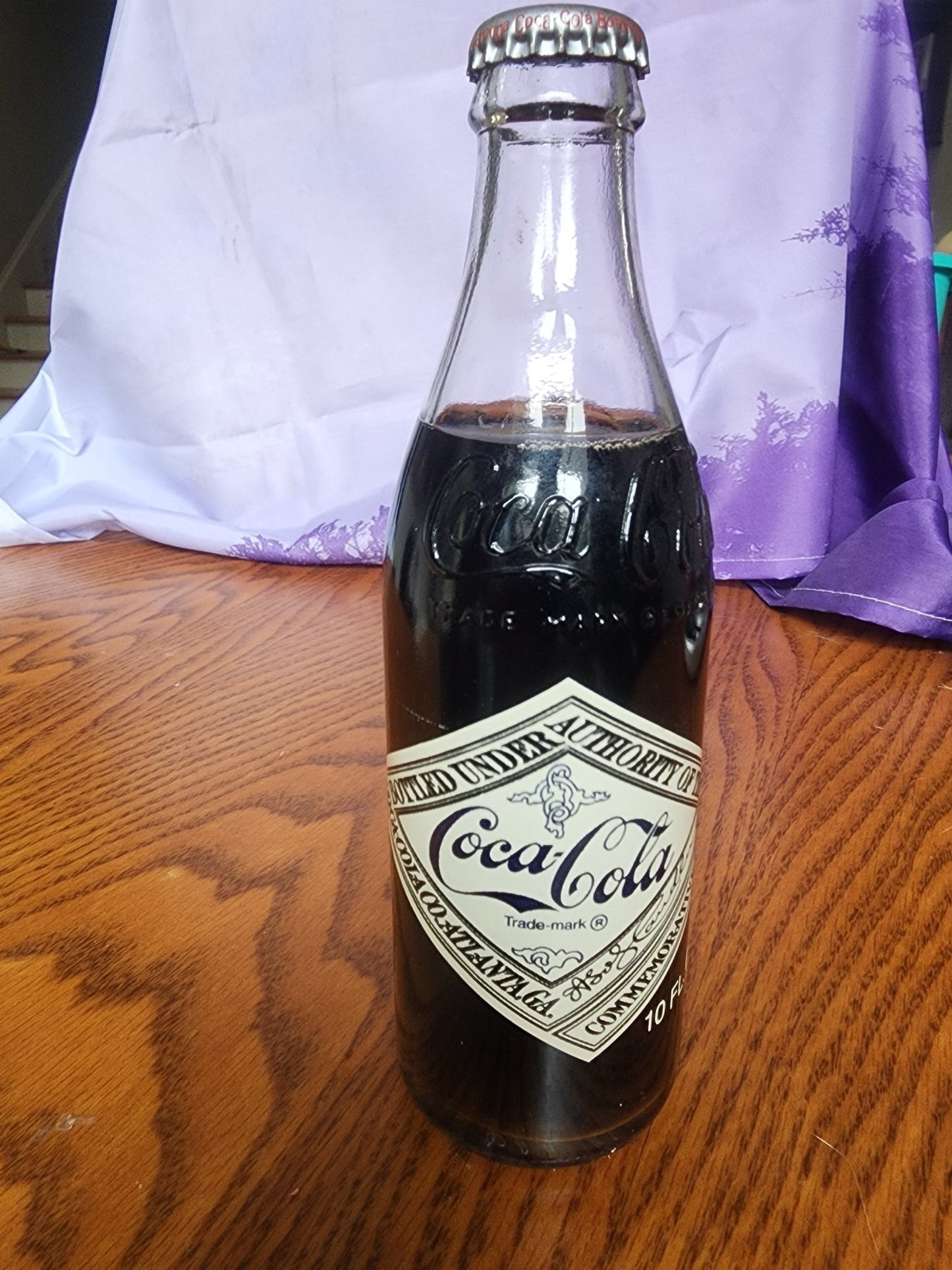 Coca - Cola Soda Pop 1975 75th Anniversary Full Unopened 10 oz. Bottle - I Bought a Yard Sale