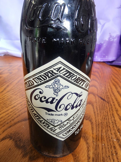 Coca - Cola Soda Pop 1975 75th Anniversary Full Unopened 10 oz. Bottle - I Bought a Yard Sale