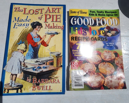 Cook Books: Lost Art of Pie Making & Good Food Kids Love Recipe Cards - I Bought a Yard Sale