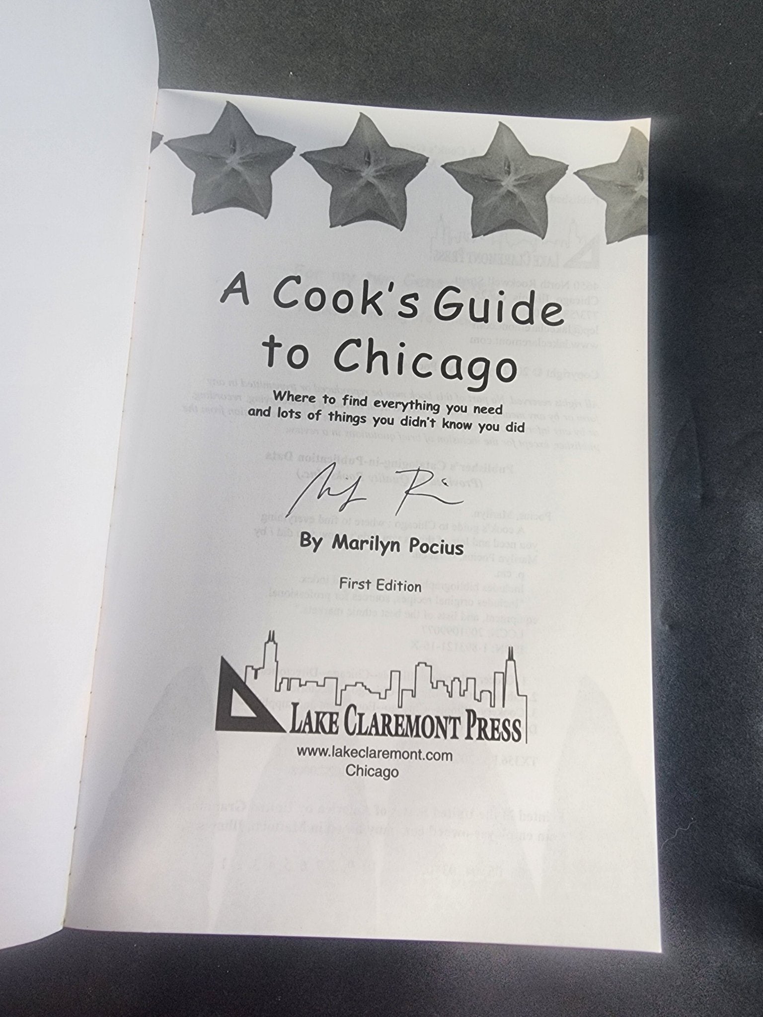 Cook's Guide to Chicago: Signed First Edition by Marilyn Pocius - I Bought a Yard Sale