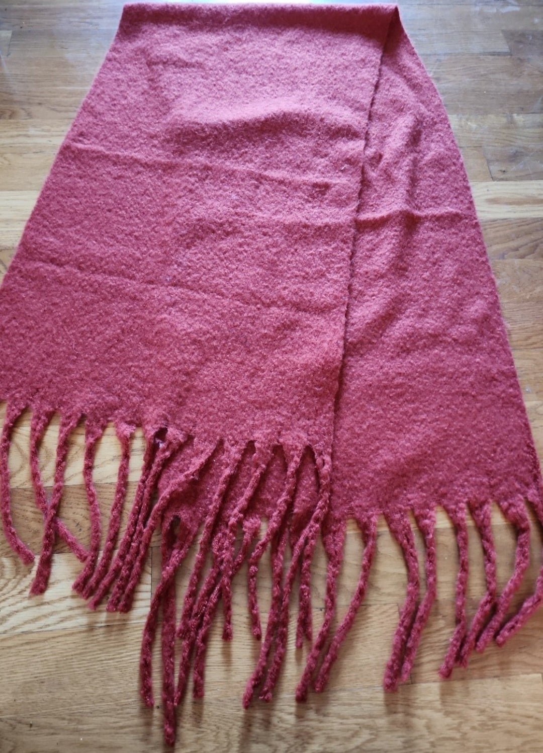Cozy Rust - Colored Blanket Scarf - I Bought a Yard Sale