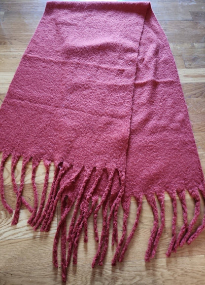 Cozy Rust - Colored Blanket Scarf - I Bought a Yard Sale