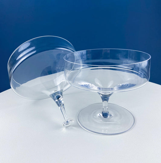 Crystal Clear Footed Candy Bowl or Serving Dish with Empoli Style Lid. Unique Mid Century Modern Apothecary Jar. Home Store Cafe Decor. - I Bought a Yard Sale