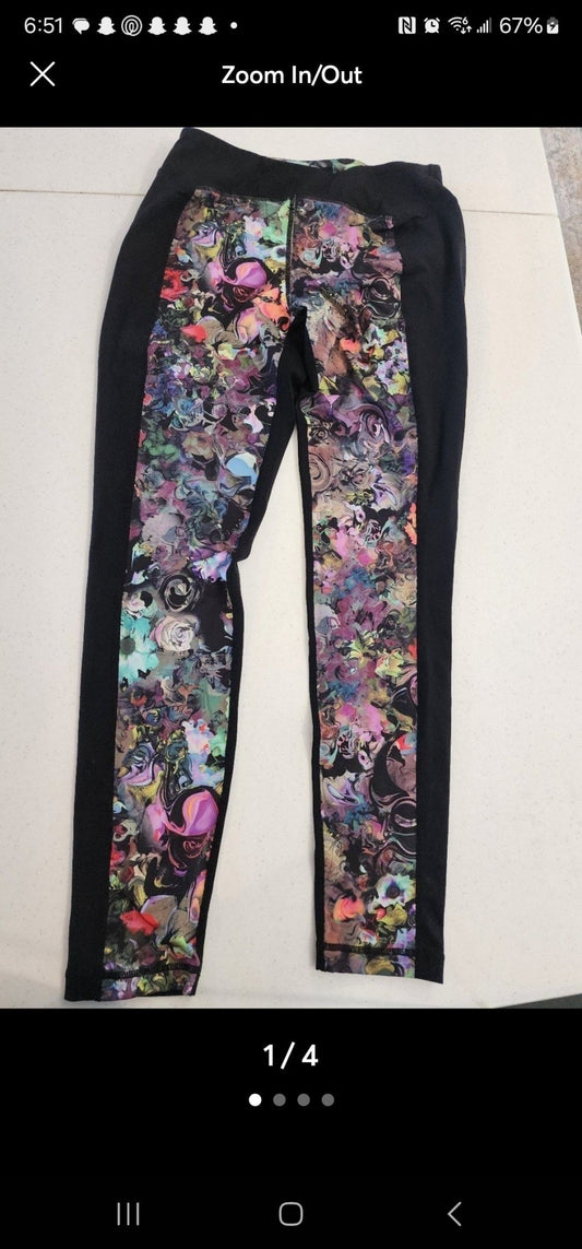 CYNTHIA ROWLEY Yoga Pants Medium with abstract print in spring colors - I Bought a Yard Sale