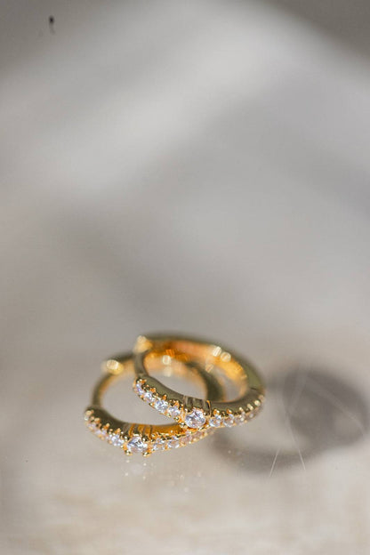 Dainty Crystal Huggies - I Bought a Yard Sale