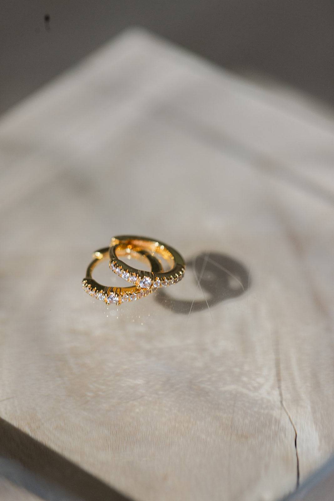 Dainty Crystal Huggies - I Bought a Yard Sale