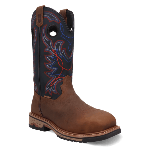 Dan Post Saddlebred - Men's Waterproof Leather Work Cowboy Boots (Closeout) - I Bought a Yard Sale