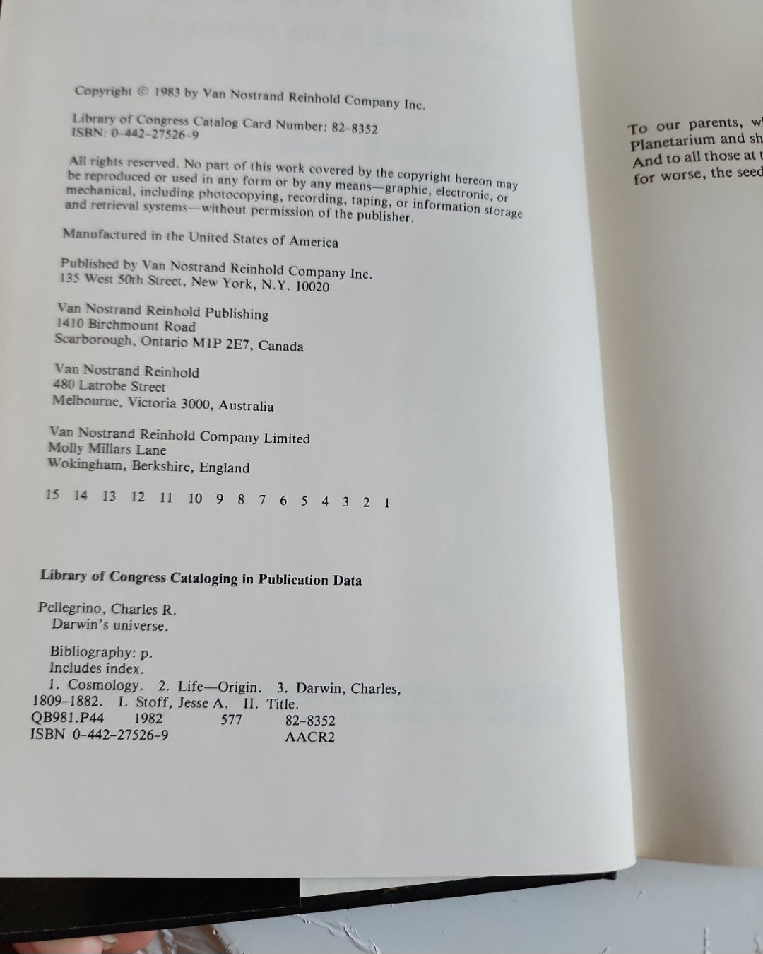 Darwin's Universe Orgins and Crises in the History of Life HB Book 1983 - I Bought a Yard Sale