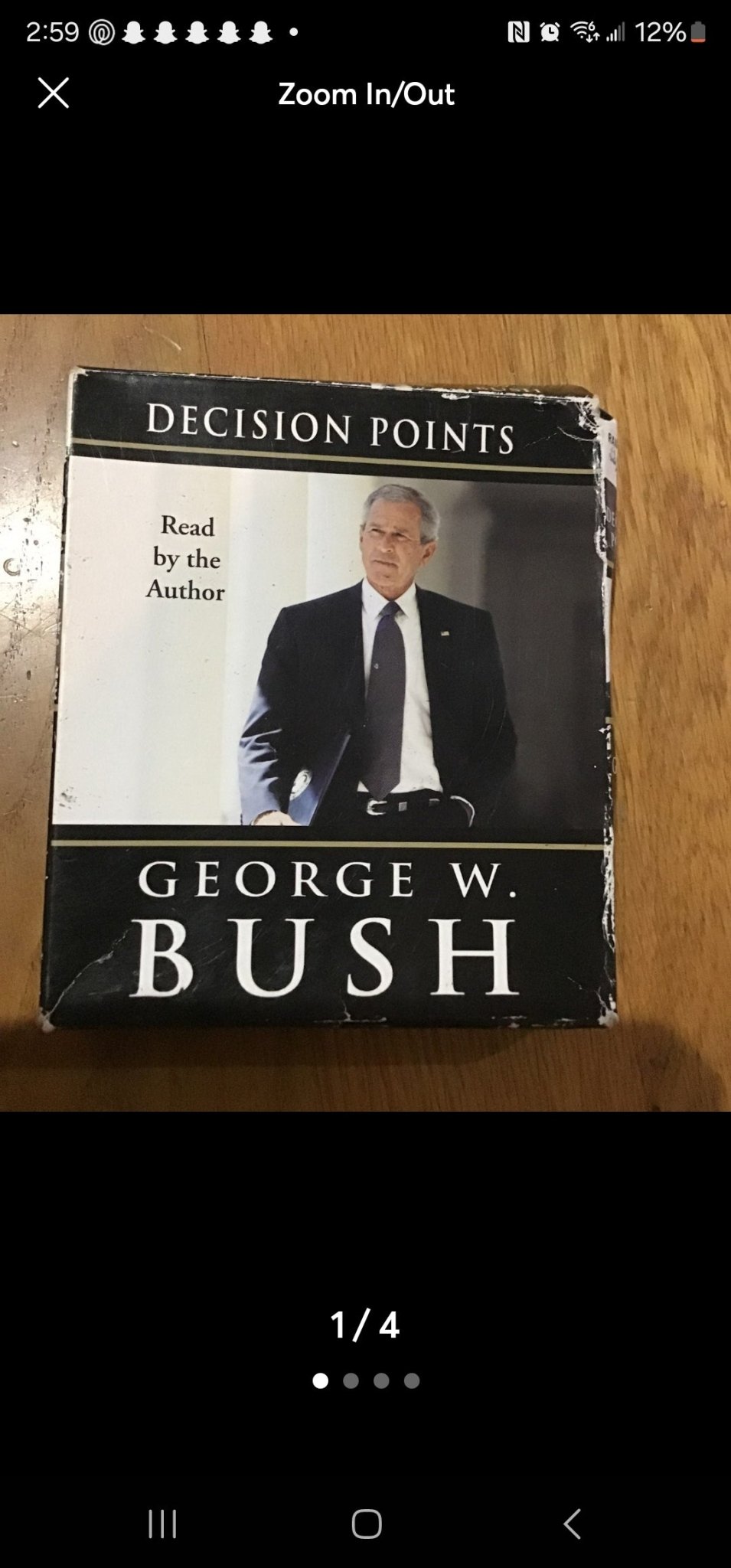 Decision Points George W Bush Audio Book 6 CD - I Bought a Yard Sale