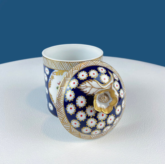 Decorative Lidded Box with Handpainted Birds. Metropolitan Museum of Art Store. After Herend's Rothschild Birds. Porcelain Storage Jar. - I Bought a Yard Sale