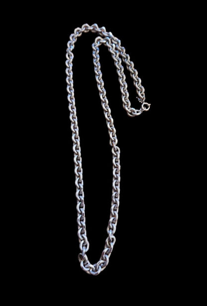 Designer by Crown Trifari, necklace, double link silver tone 38 inches. - I Bought a Yard Sale