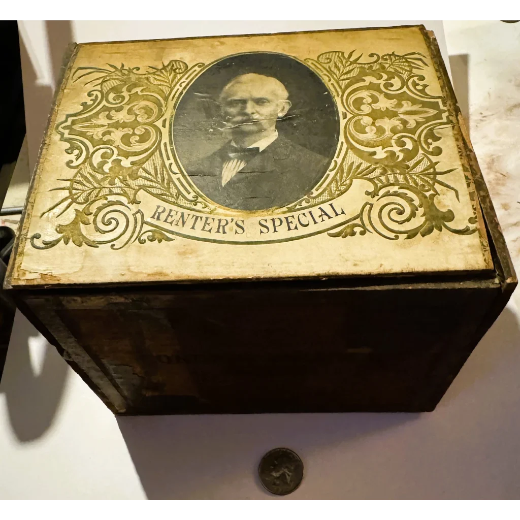 Antique Renter's Special Cigar Box 🗃️ | Louisville Kentucky Factory No. 11 | CMIU Union Label | 1900s