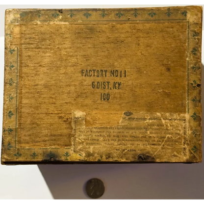Antique Renter's Special Cigar Box 🗃️ | Louisville Kentucky Factory No. 11 | CMIU Union Label | 1900s