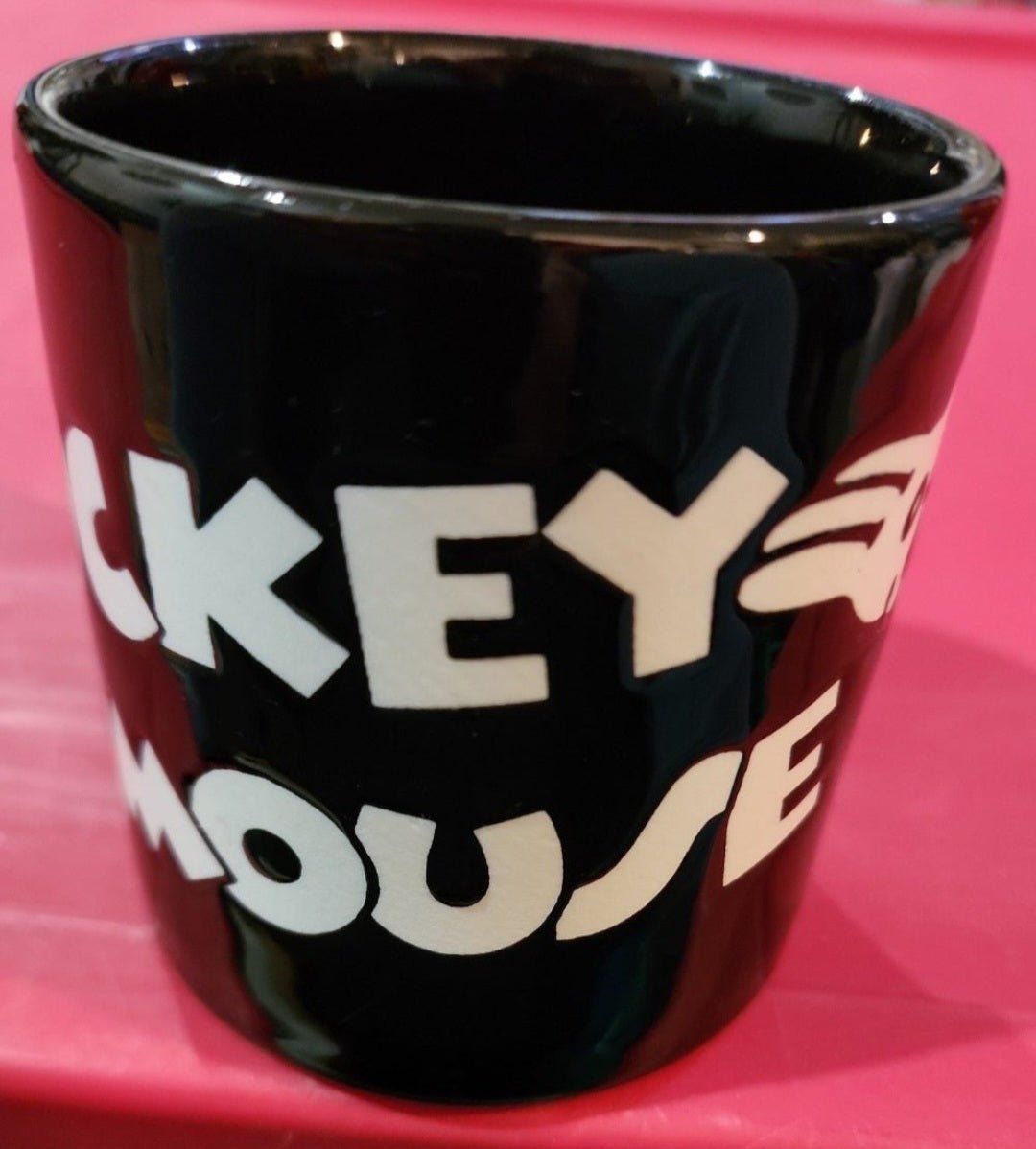 Disney Mickey Mouse Coffee Mug Sleek Black & White Design - I Bought a Yard Sale