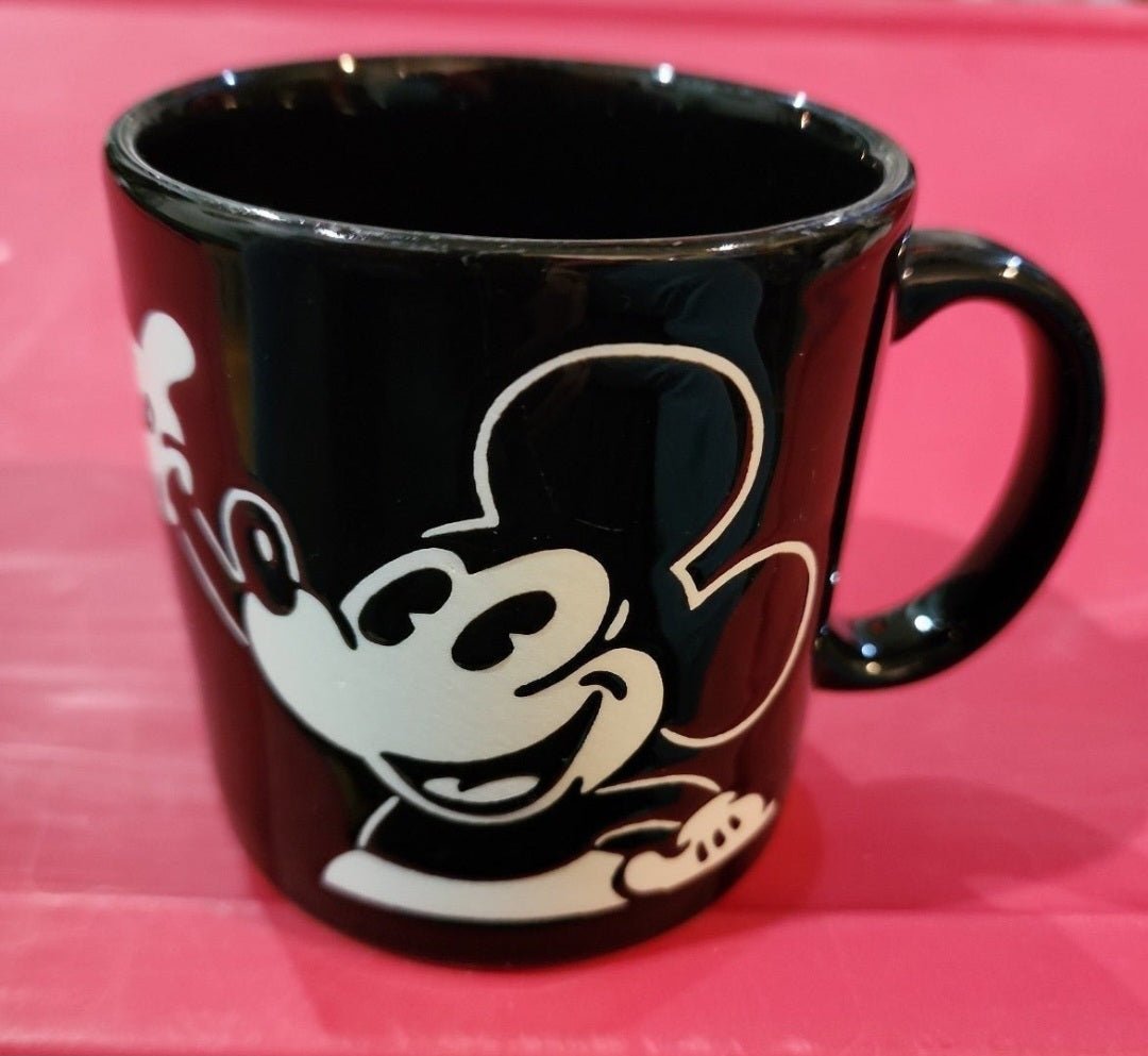 Disney Mickey Mouse Coffee Mug Sleek Black & White Design - I Bought a Yard Sale