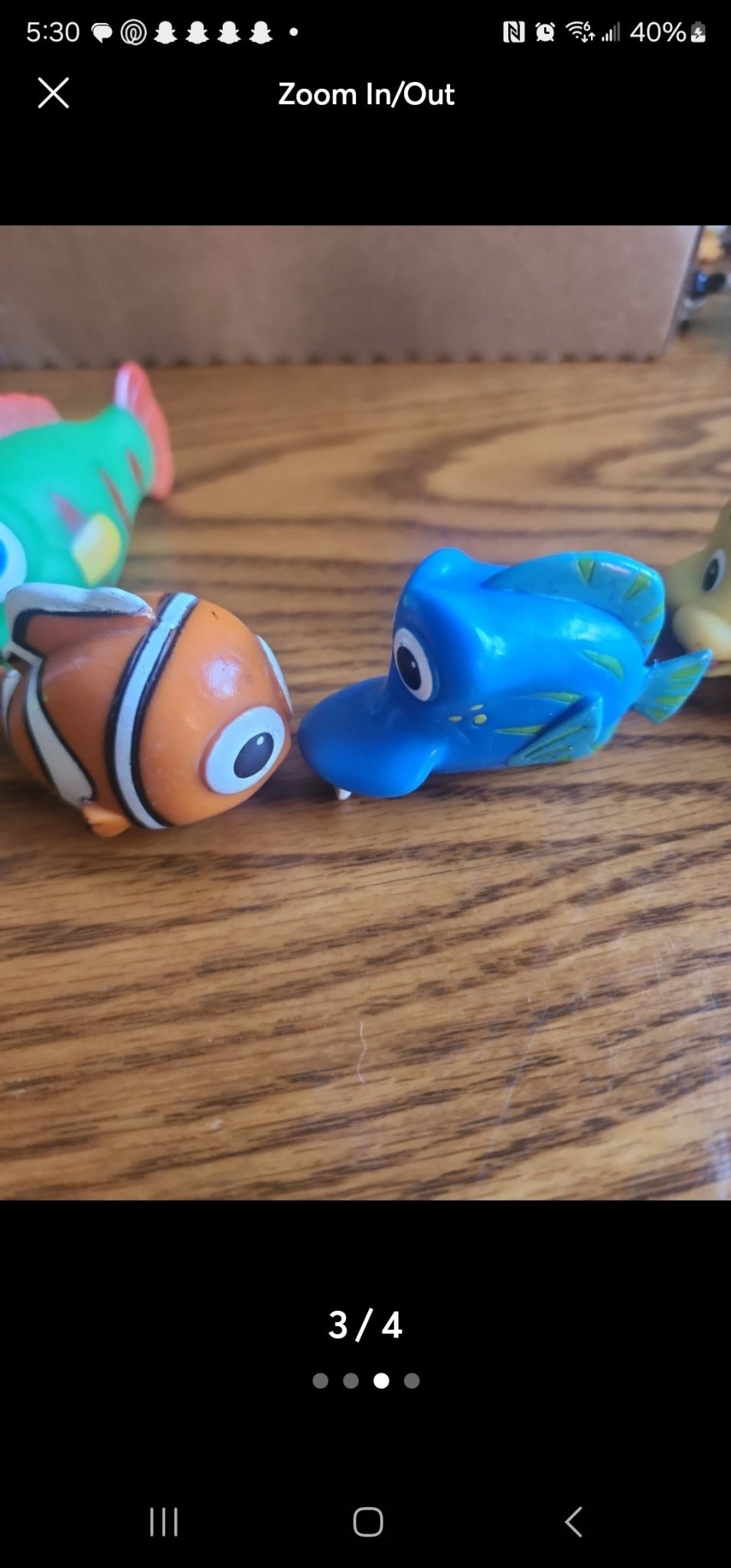 Disney Pixar Nemo Mini Figures Flounder, Dory, Kathy Bucktooth Fish, Marlin & - I Bought a Yard Sale
