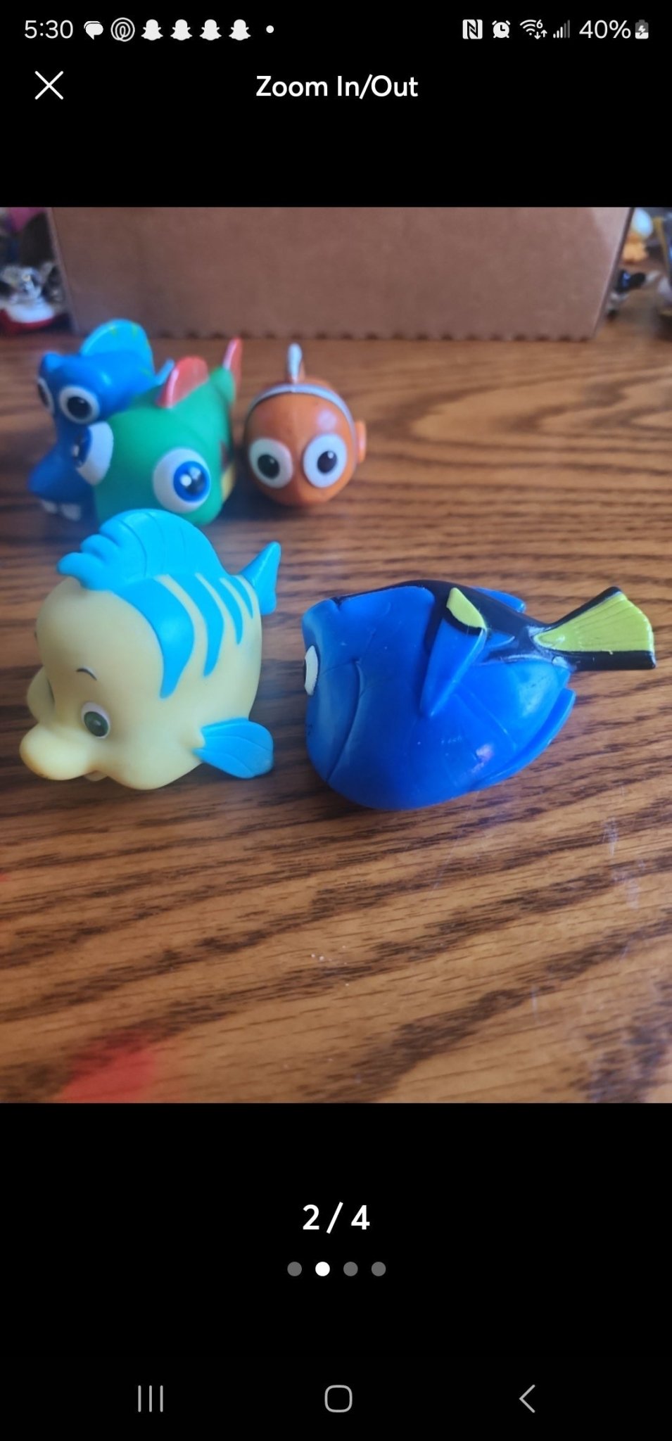 Disney Pixar Nemo Mini Figures Flounder, Dory, Kathy Bucktooth Fish, Marlin & - I Bought a Yard Sale