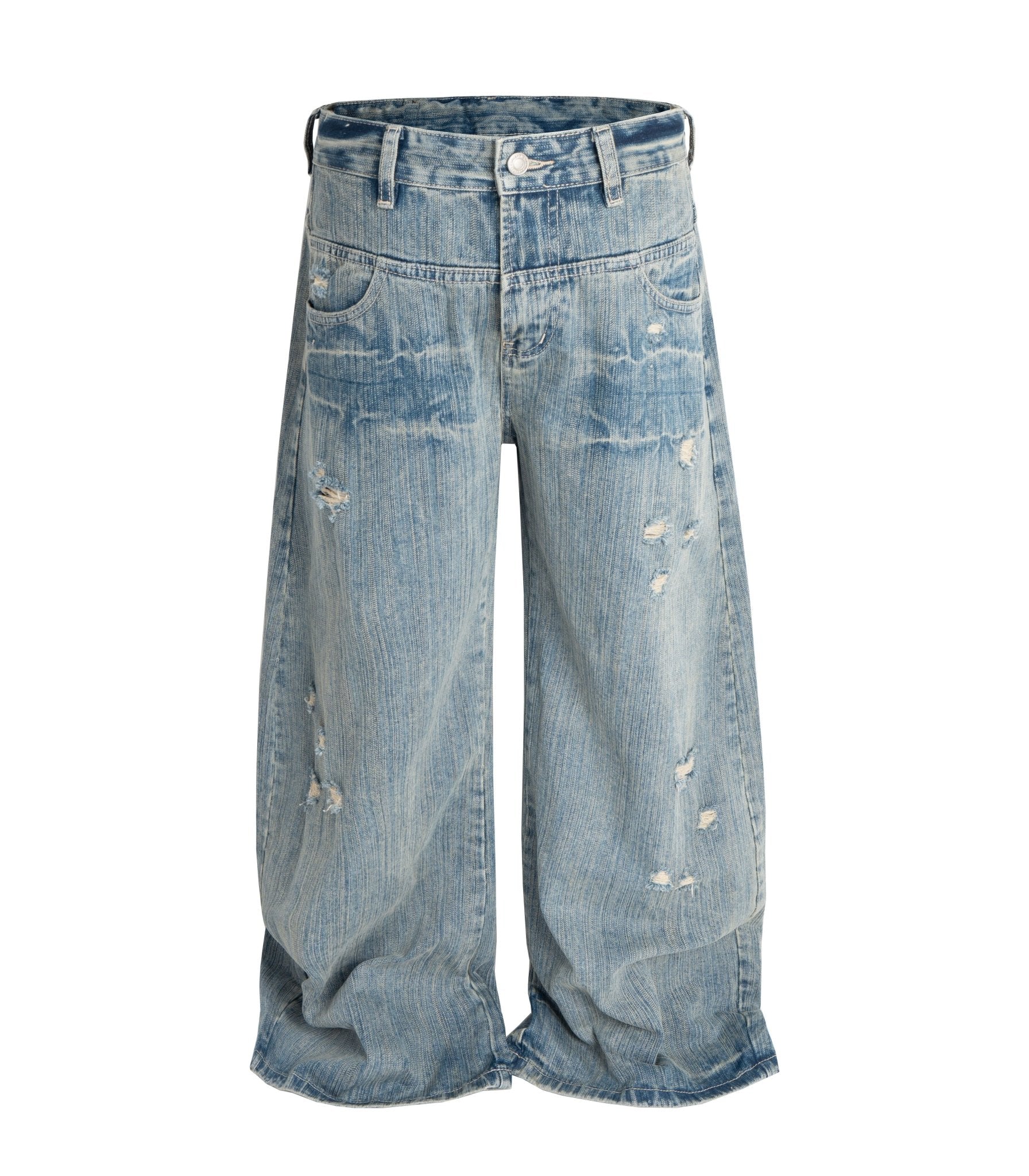 Distressed Double Pocket Jeans - I Bought a Yard Sale