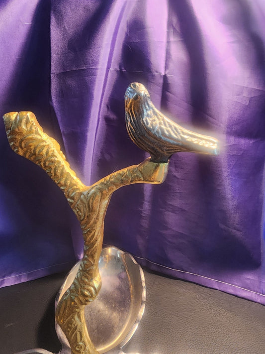 Divided Serving Dish Tray Bird Tree Snack Appetizer Metal Kitchen Decor - I Bought a Yard Sale