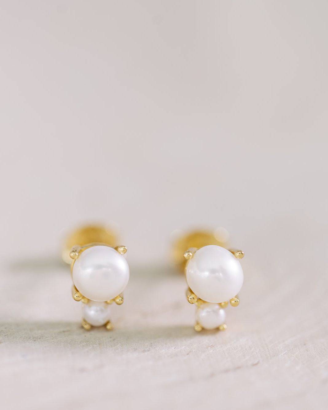 Double Pearl Studs - I Bought a Yard Sale