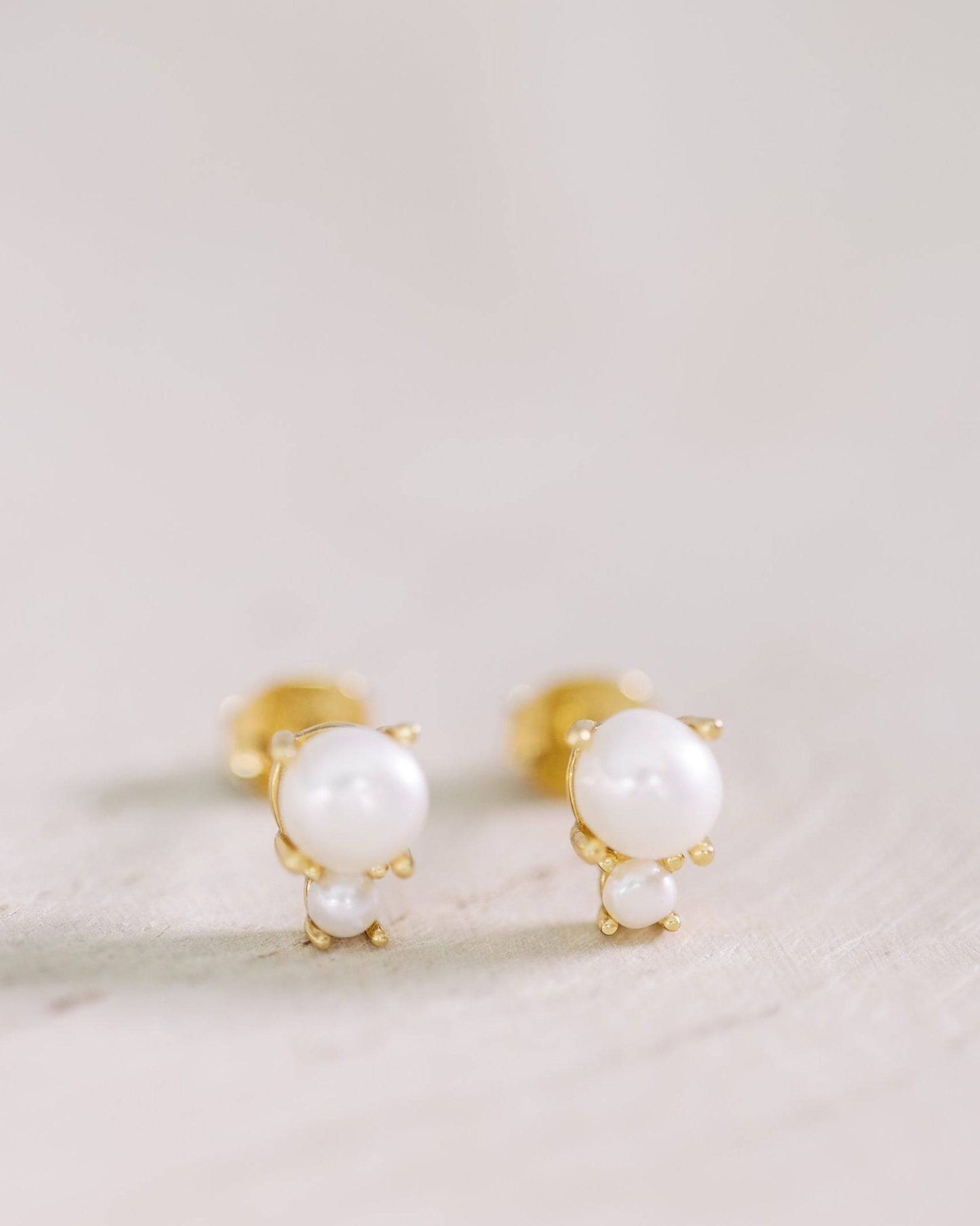 Double Pearl Studs - I Bought a Yard Sale