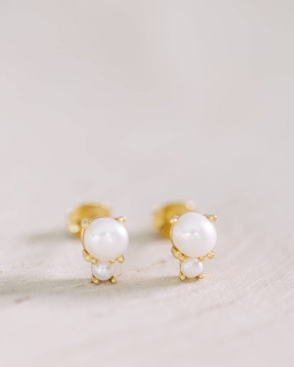 Double Pearl Studs - I Bought a Yard Sale