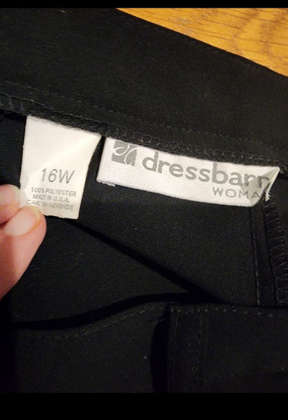 Dressbarn Women Black Dress Pants 16W - I Bought a Yard Sale