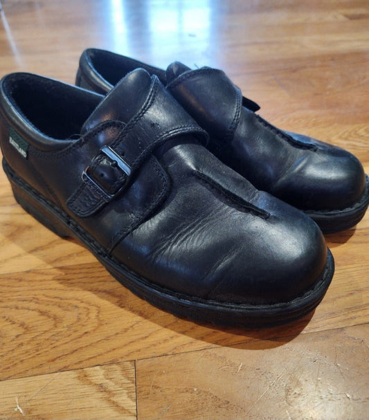Eastland Syracuse Side Buckle Black Leather Comfort Women's Shoes Size 10W - I Bought a Yard Sale