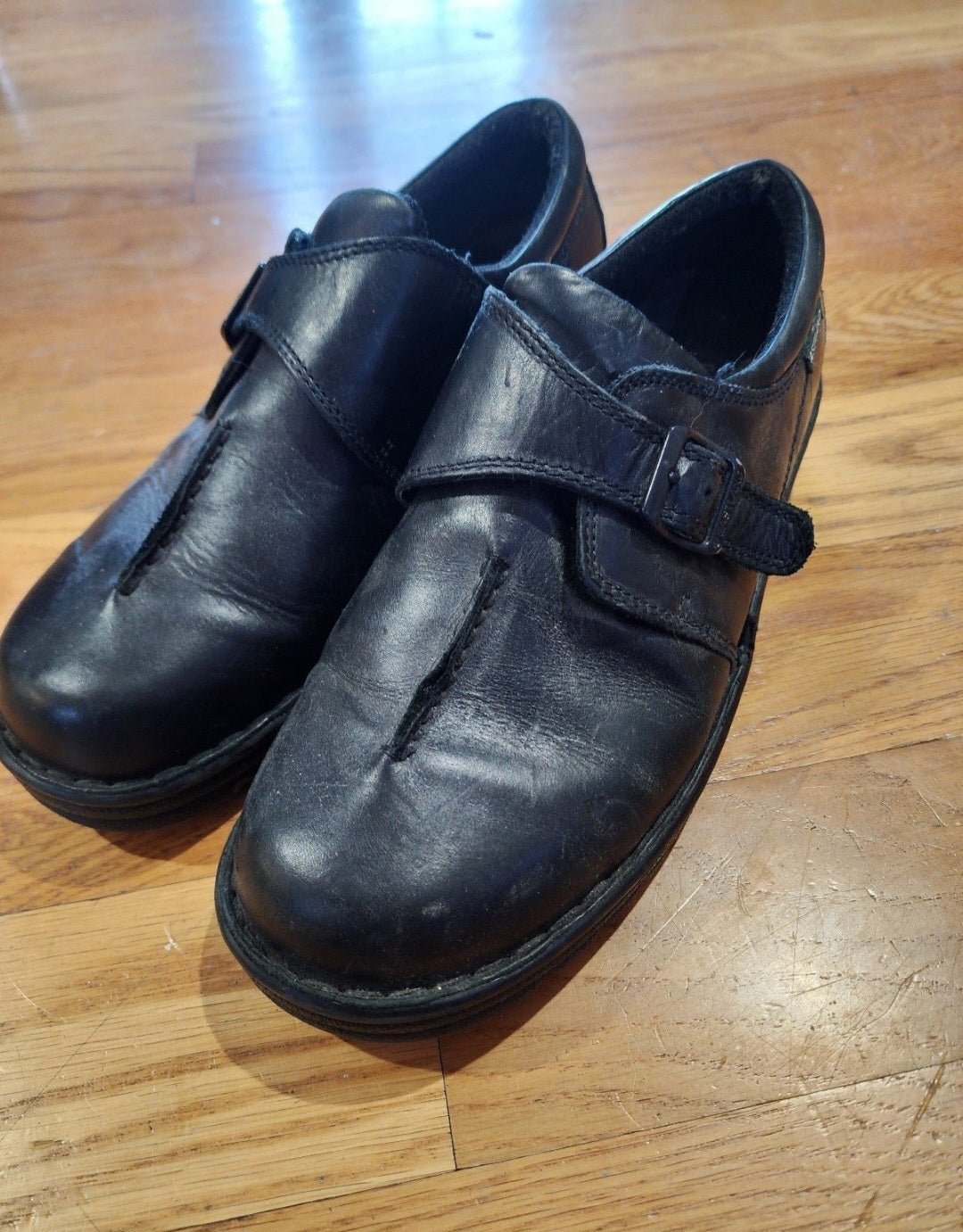 Eastland Syracuse Side Buckle Black Leather Comfort Women's Shoes Size 10W - I Bought a Yard Sale
