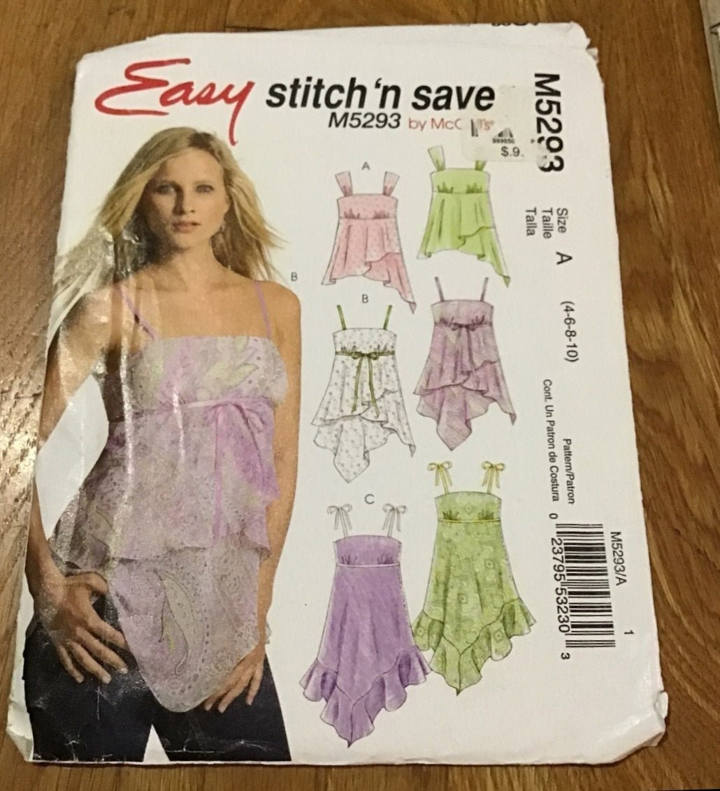 Easy Stitch & Save M5293 Pattern 4 - 10 whimsical shirt - I Bought a Yard Sale
