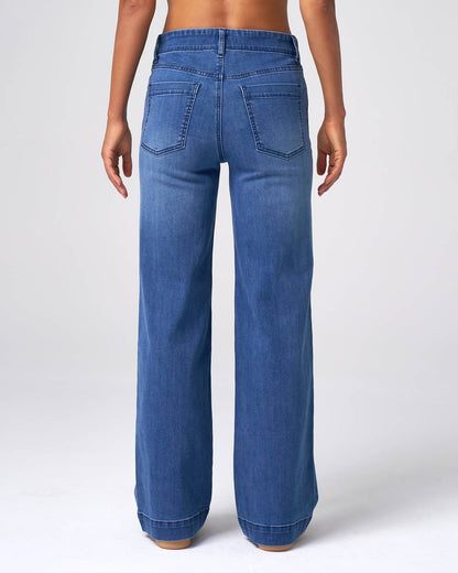 Effortless Wide Leg Jeans - I Bought a Yard Sale