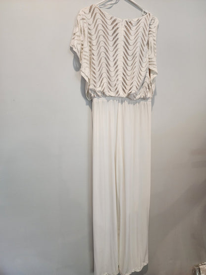 Emma & Michele Pants Jumpsuit For Women M Ivory - I Bought a Yard Sale