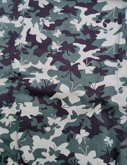 Fabric Butterfly Camouflage 1.61 yards - I Bought a Yard Sale