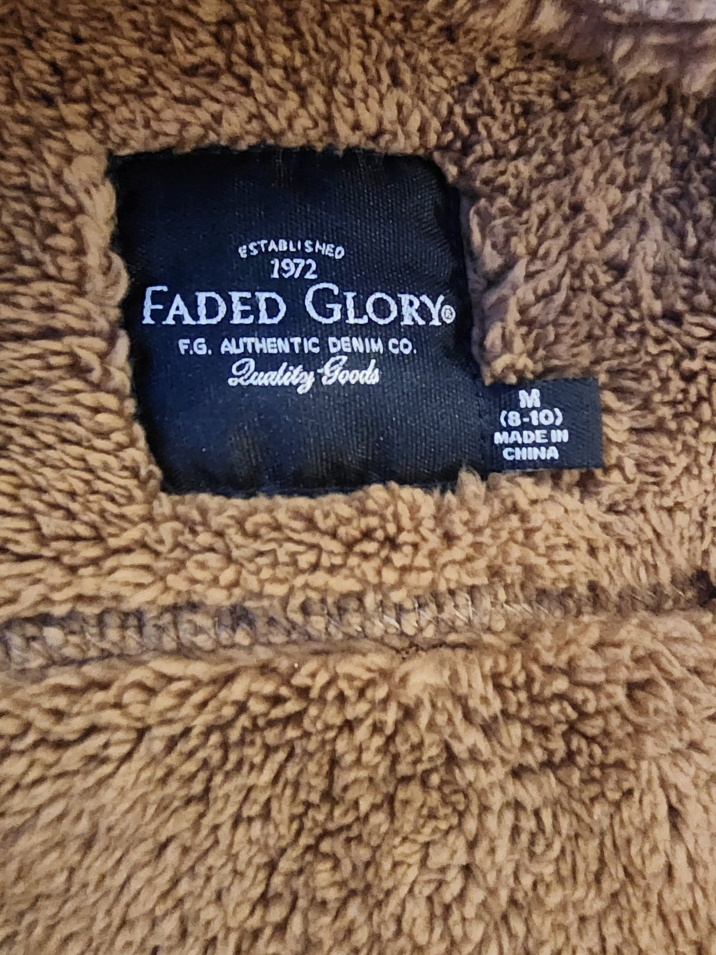 Faded Glory Leopard print Fleece Jacket M - I Bought a Yard Sale