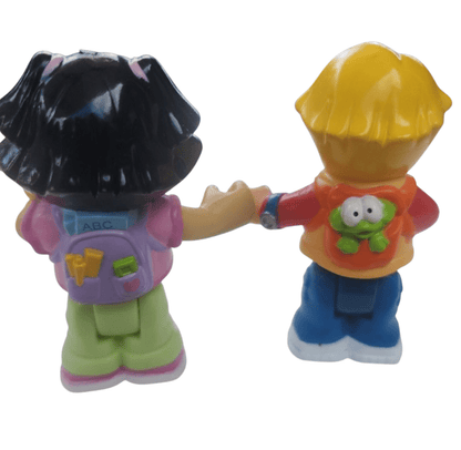 Fisher Price Little People 2 Pcs Lot Figures Eddie and Sonya Lee - I Bought a Yard Sale