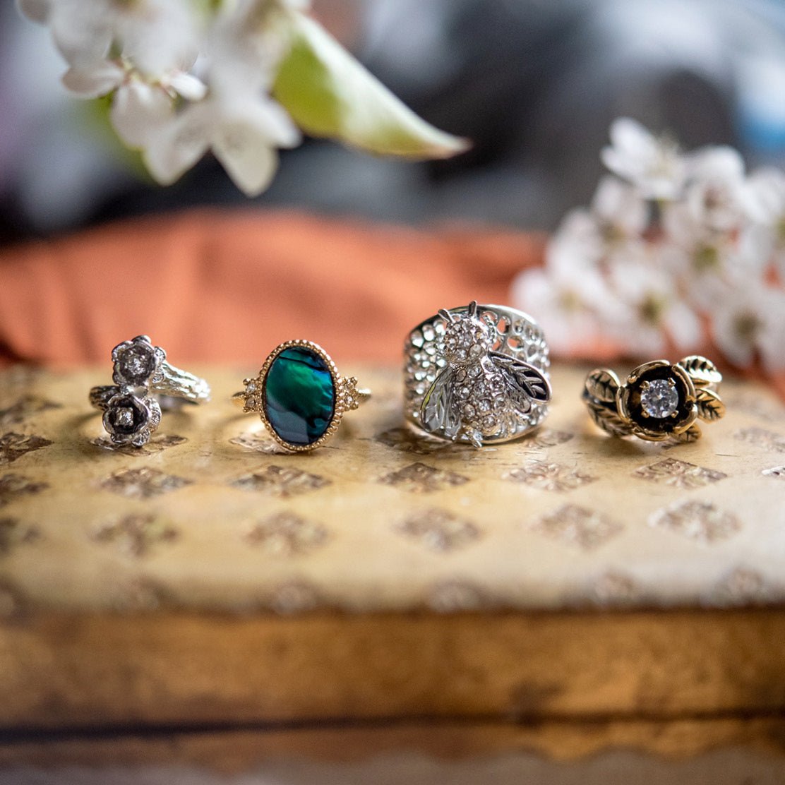 FIVE FOR ONE - Mix of 5 Vintage/Antique Rings for Women We Select Per Your Specifications Made in America - Bulk Pack by PVD Vintage Jewelry - I Bought a Yard Sale
