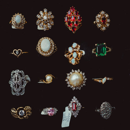 FIVE FOR ONE - Mix of 5 Vintage/Antique Rings for Women We Select Per Your Specifications Made in America - Bulk Pack by PVD Vintage Jewelry - I Bought a Yard Sale