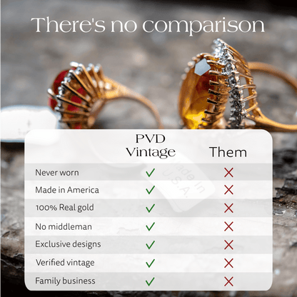 FIVE FOR ONE - Mix of 5 Vintage/Antique Rings for Women We Select Per Your Specifications Made in America - Bulk Pack by PVD Vintage Jewelry - I Bought a Yard Sale