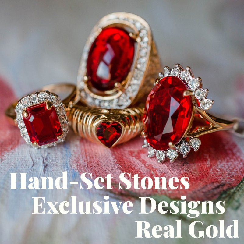 FIVE FOR ONE - Mix of 5 Vintage/Antique Rings for Women We Select Per Your Specifications Made in America - Bulk Pack by PVD Vintage Jewelry - I Bought a Yard Sale