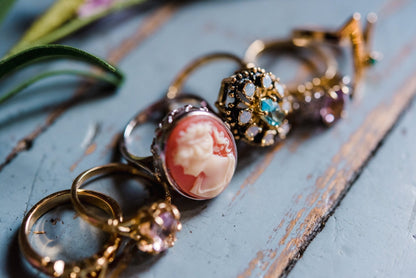 FIVE FOR ONE - Mix of 5 Vintage/Antique Rings for Women We Select Per Your Specifications Made in America - Bulk Pack by PVD Vintage Jewelry - I Bought a Yard Sale