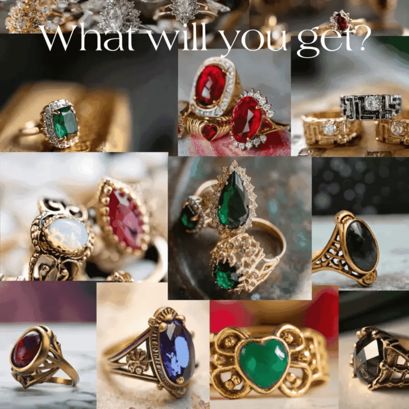 FIVE FOR ONE - Mix of 5 Vintage/Antique Rings for Women We Select Per Your Specifications Made in America - Bulk Pack by PVD Vintage Jewelry - I Bought a Yard Sale