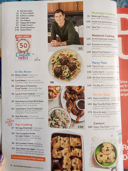 Food Network September 2018 cook like a star! 135 Great Recipes - I Bought a Yard Sale